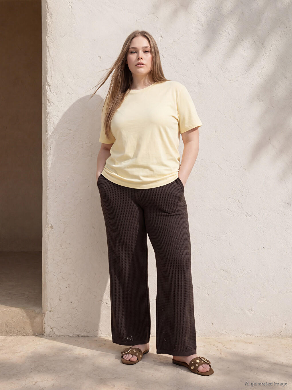 Plus Size 100% Cotton Women's T-shirt-1