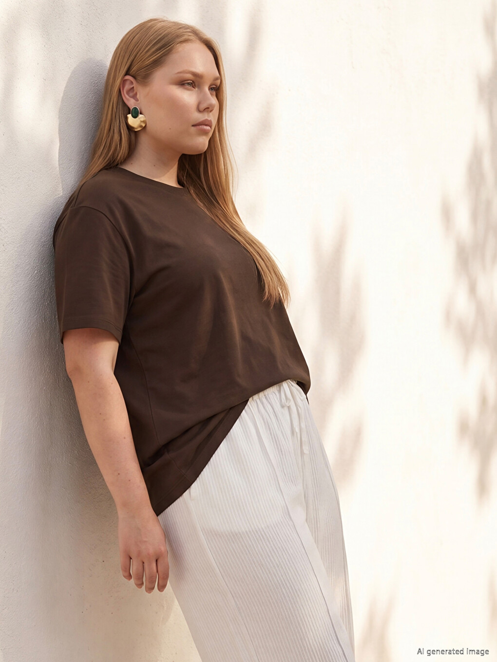 Plus Size 100% Cotton Women's T-shirt