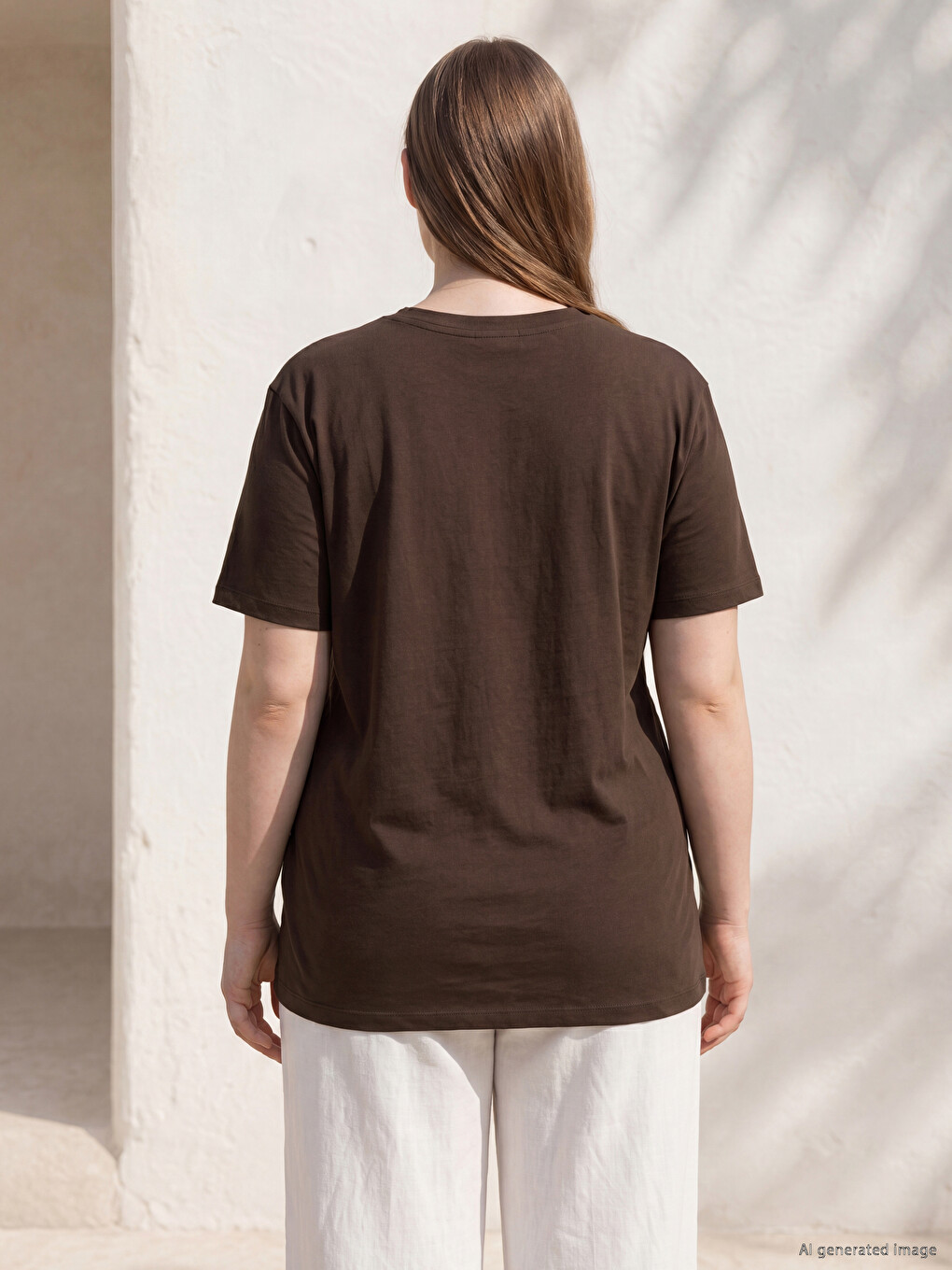 Plus Size 100% Cotton Women's T-shirt-3