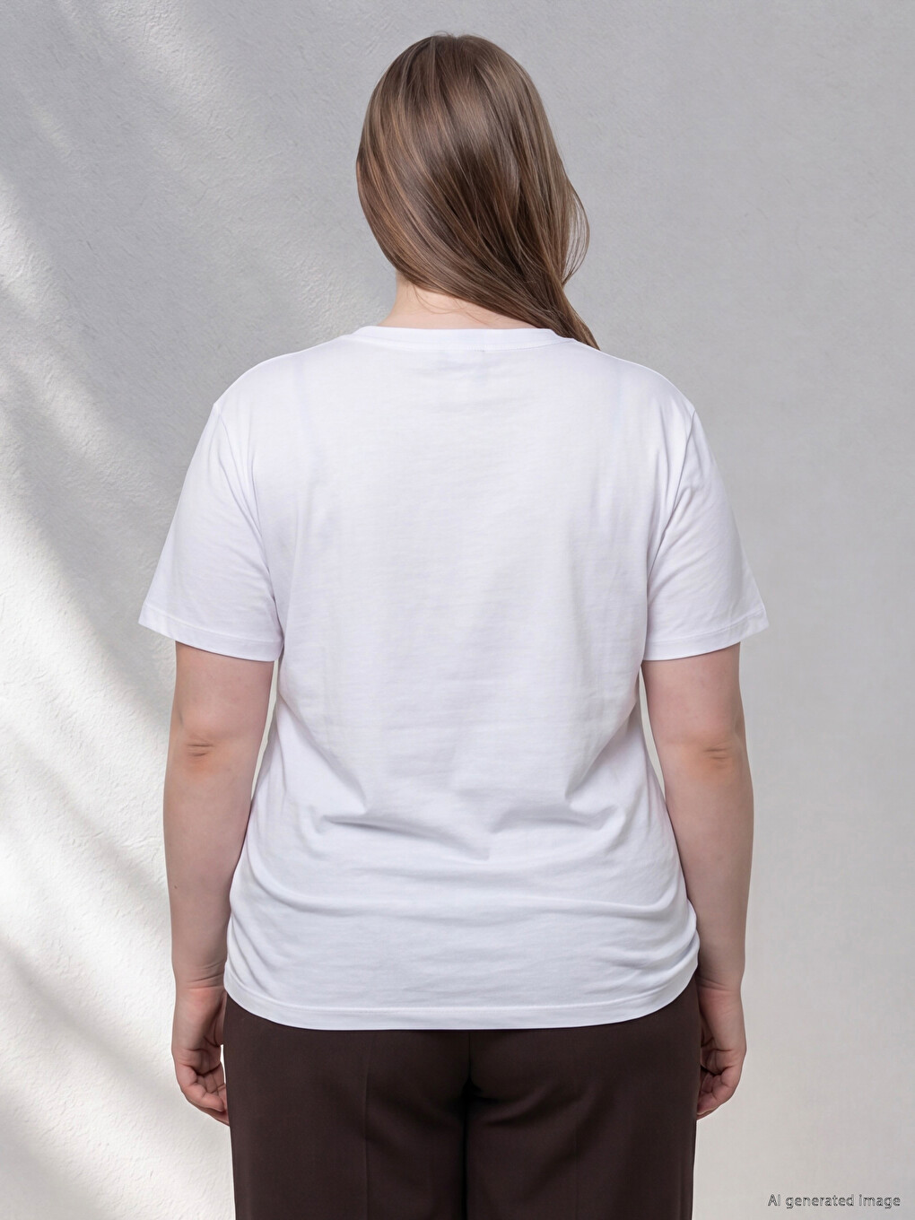 Plus Size 100% Cotton Women's T-shirt-3