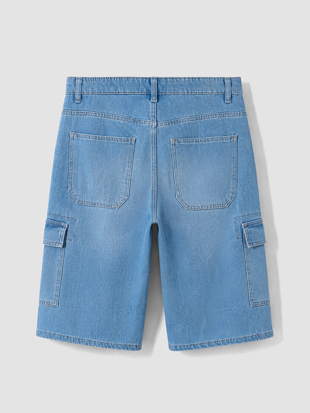 İndigo Relax Fit Erkek Jean Şort-1