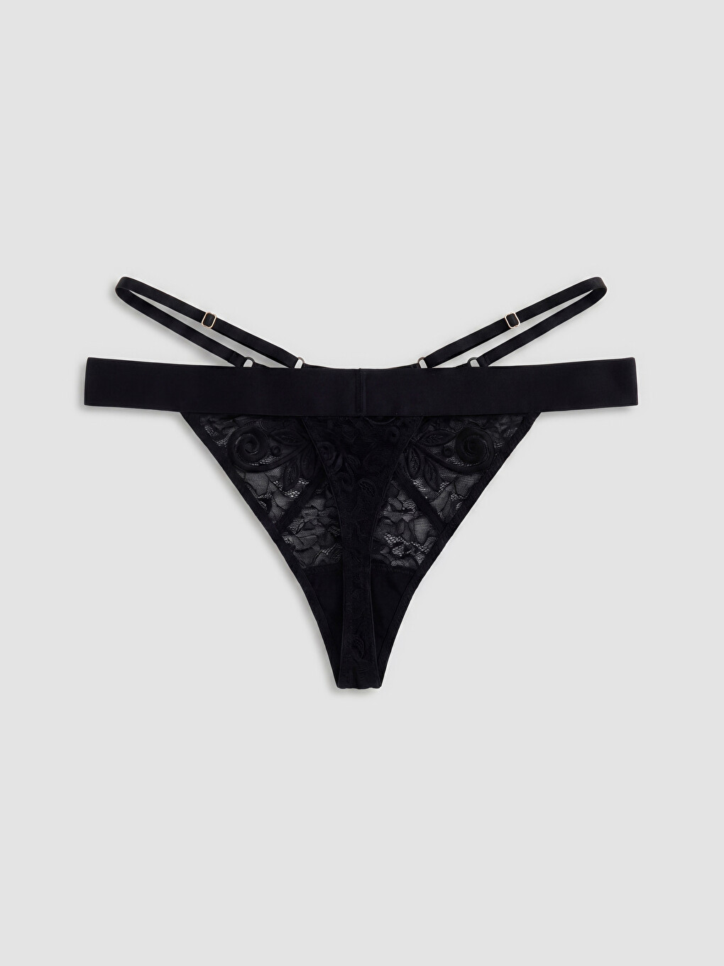 Lace Fancy Thong Knickers-1