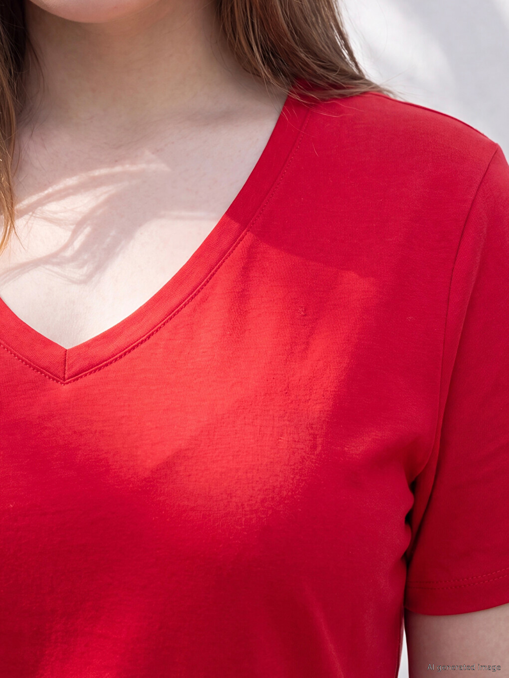 Plus Size 100% Cotton Women's T-shirt-2
