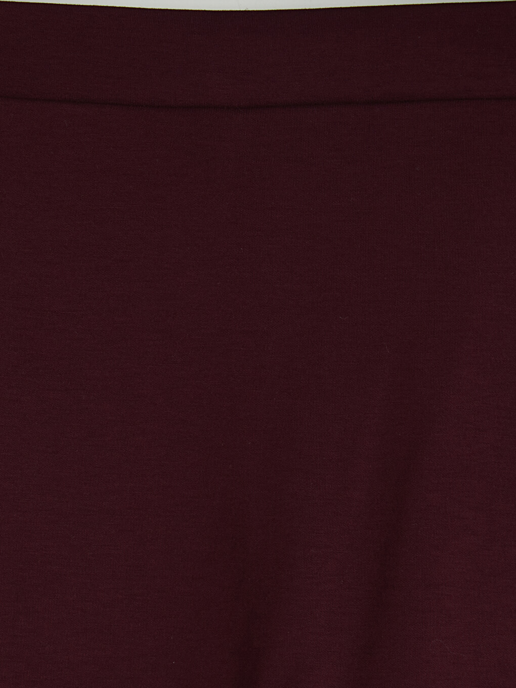 Bordo Beli Lastikli Kadın Mini Şort Etek-2