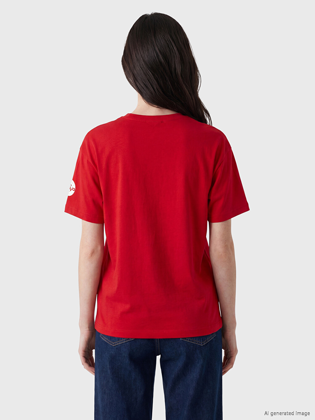 Crew Neck Turkey Printed Women's T-shirt-3