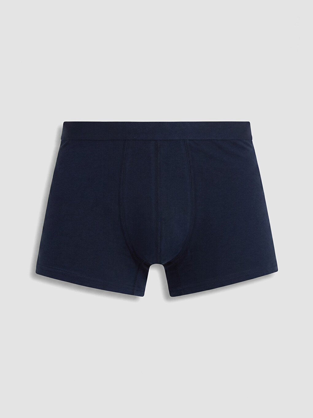Lacivert Pamuklu Esnek Erkek Boxer 3'lü-1