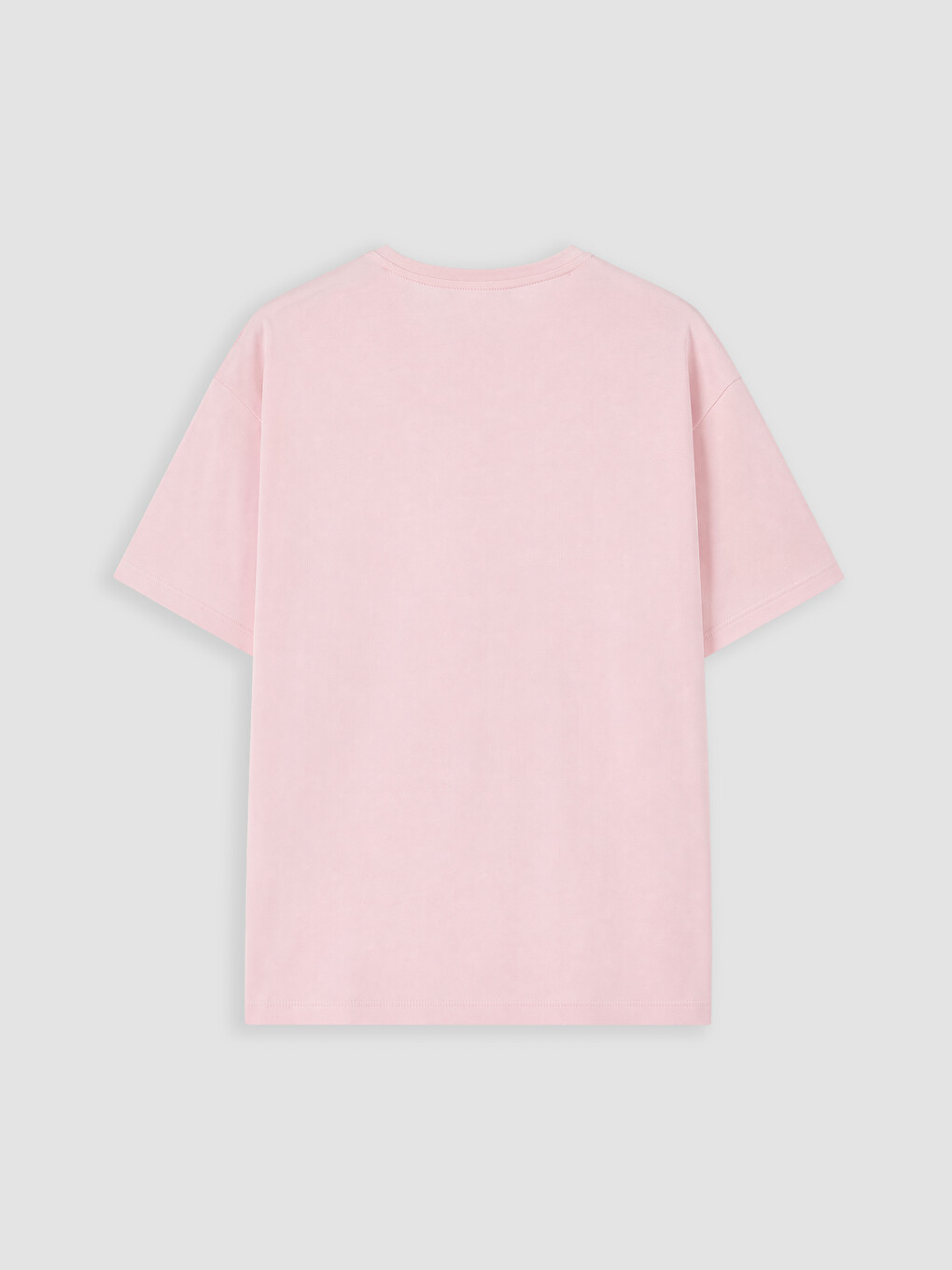 Pembe Maymun Baskılı %100 Pamuklu Kadın Pijama Üstü-3