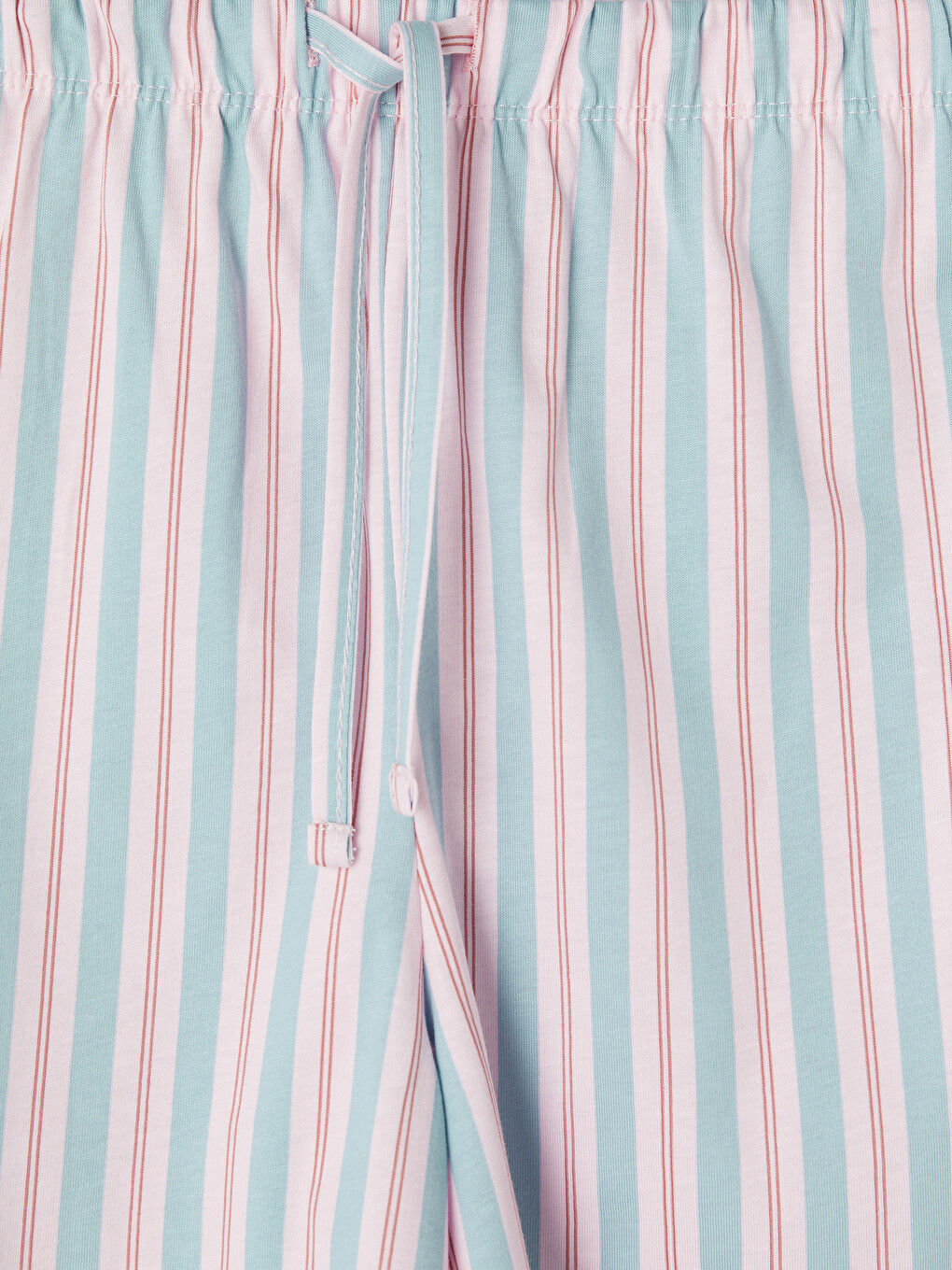 Pembe Nakışlı %100 Pamuklu Kadın Şortlu Pijama Takımı-5