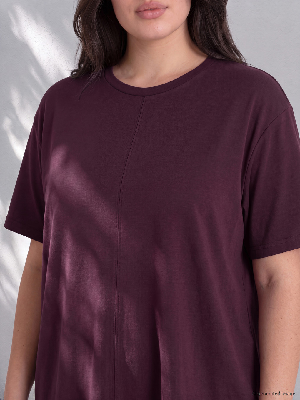 Plus Size Soft Touch Asymmetric Blouse-1