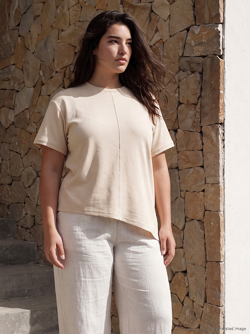 Soft Touch Asymmetric Cut Women's T-shirt-4