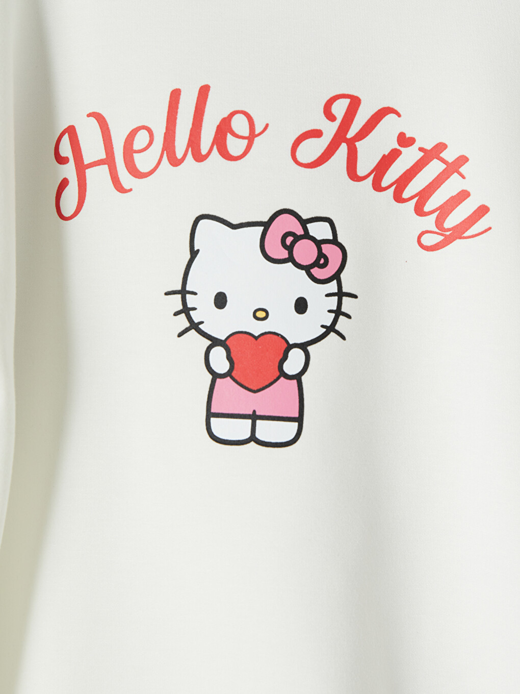 Beyaz Hello Kitty Lisanslı Kız Çocuk Şortlu Takım-2