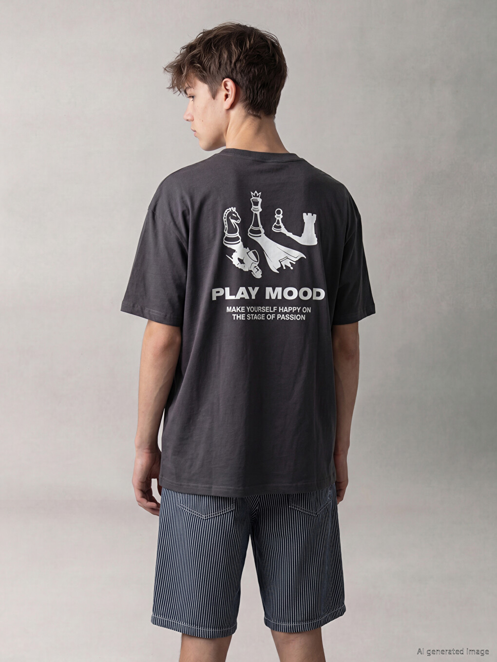 Crew Neck Printed Boys' T-shirt-1
