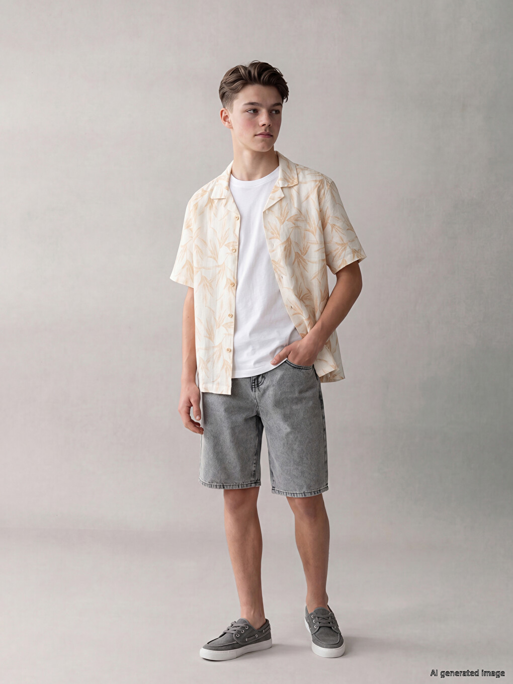 Wide Leg Boys' Denim Shorts