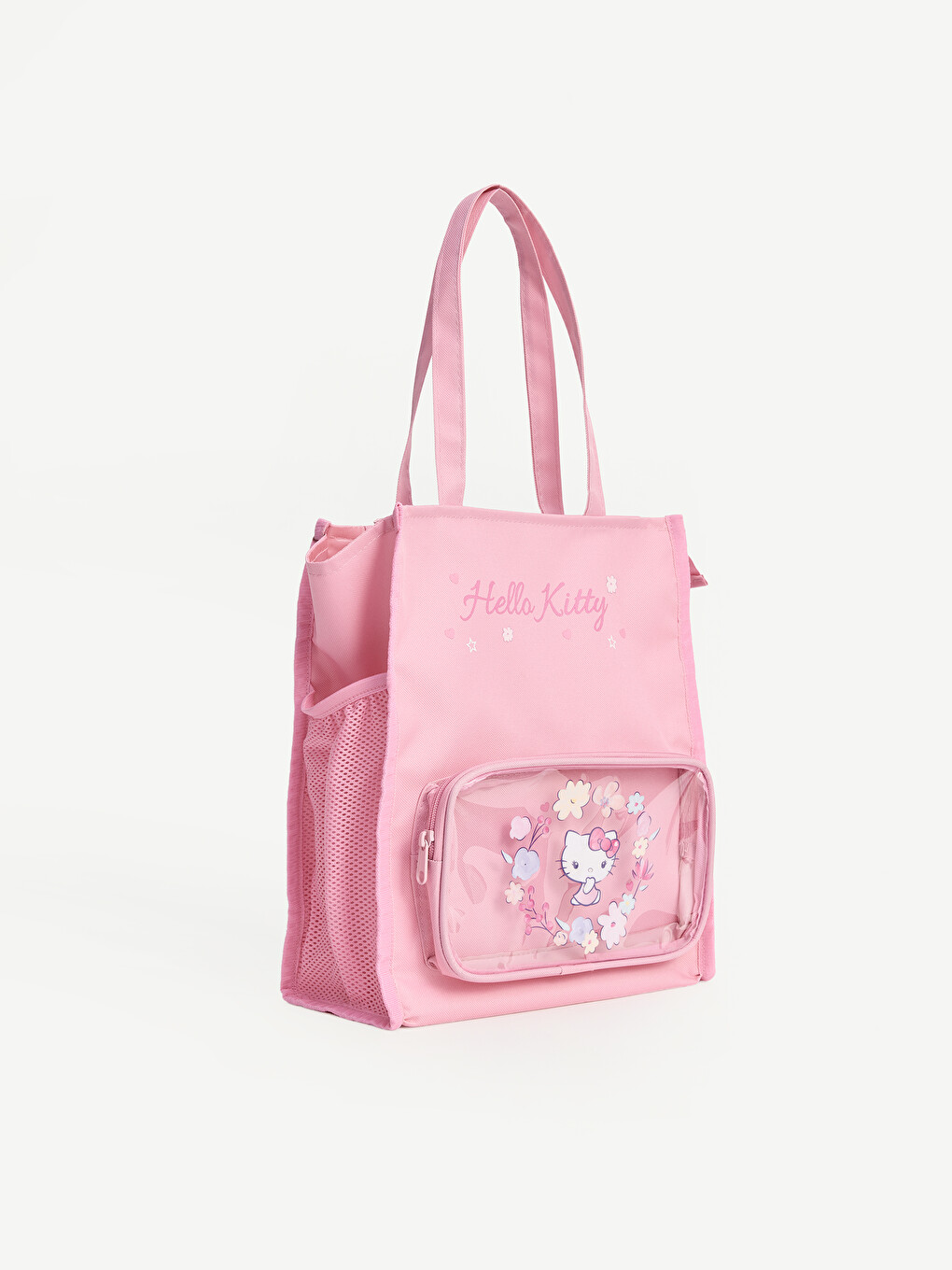 Pembe Hello Kitty Baskılı Kız Çocuk Omuz Çantası-1