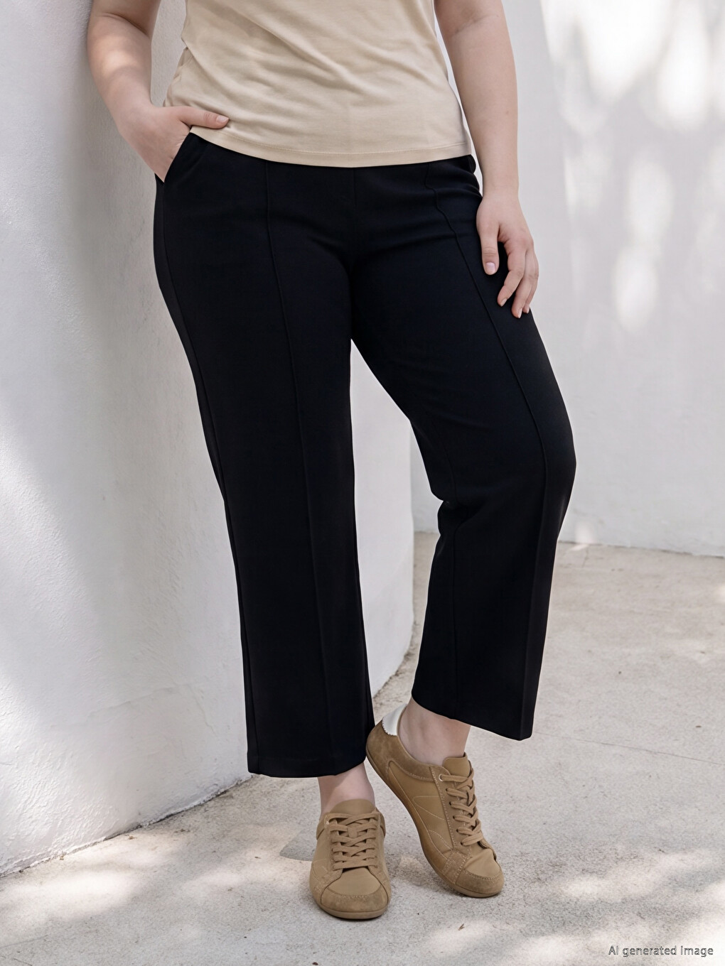 Plus Size Soft Touch Women's Sweatpants-1