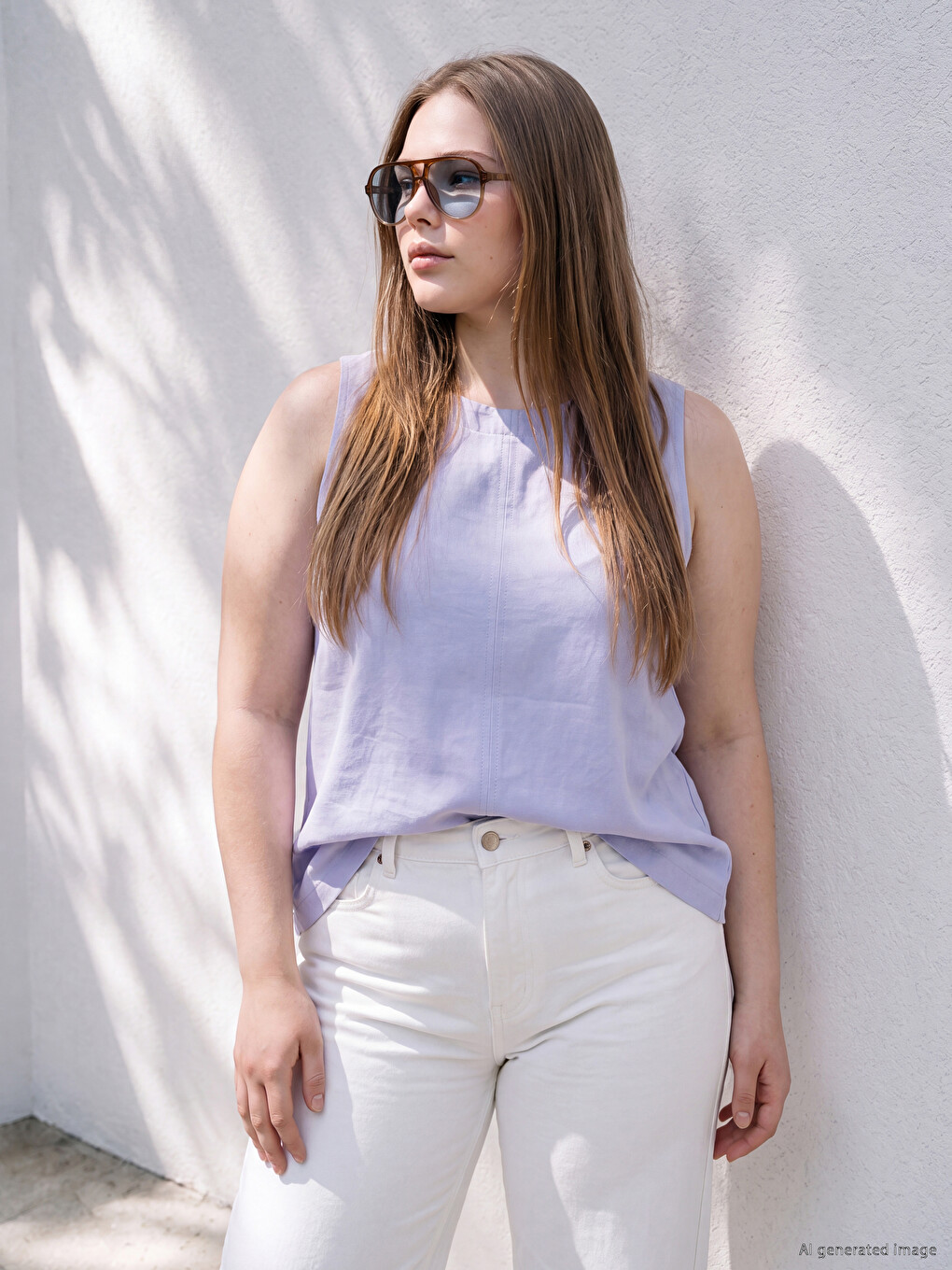 Blouse Grande Taille En Mélange De Modal