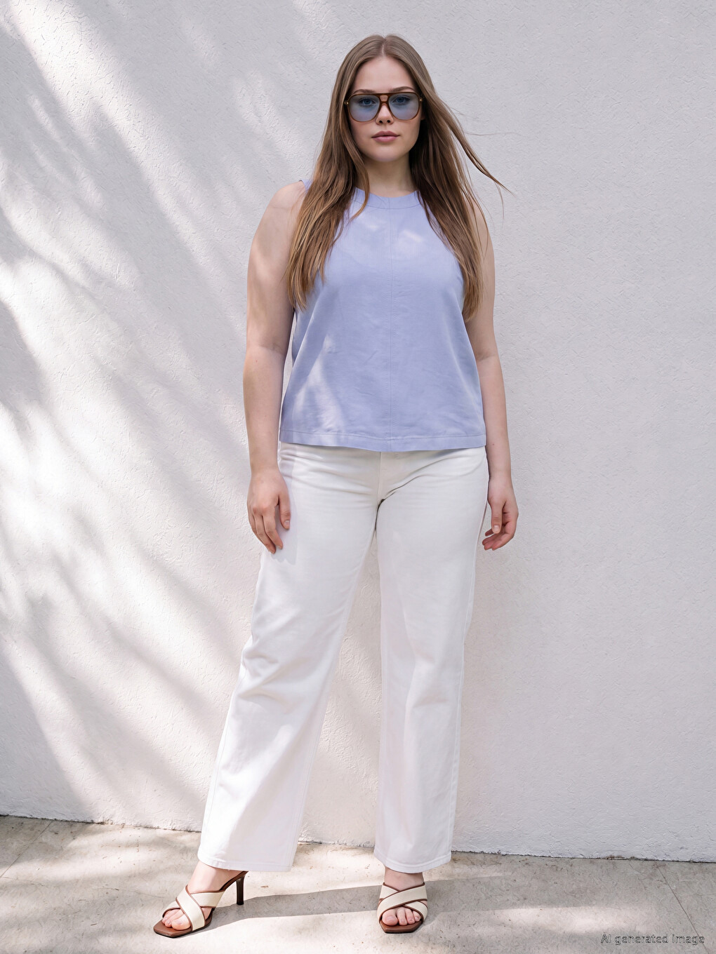 Blouse Grande Taille En Mélange De Modal-1