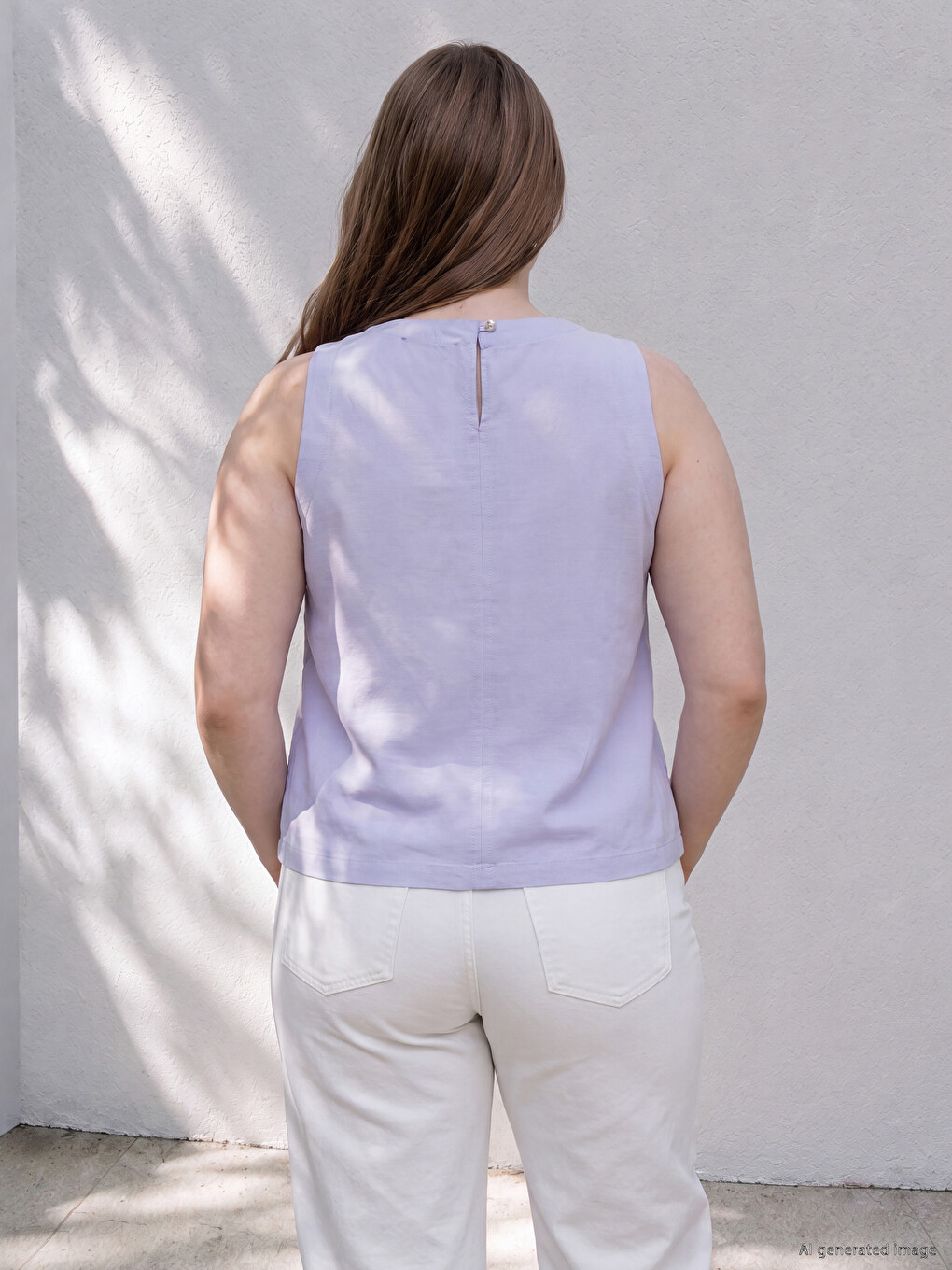 Blouse Grande Taille En Mélange De Modal-2