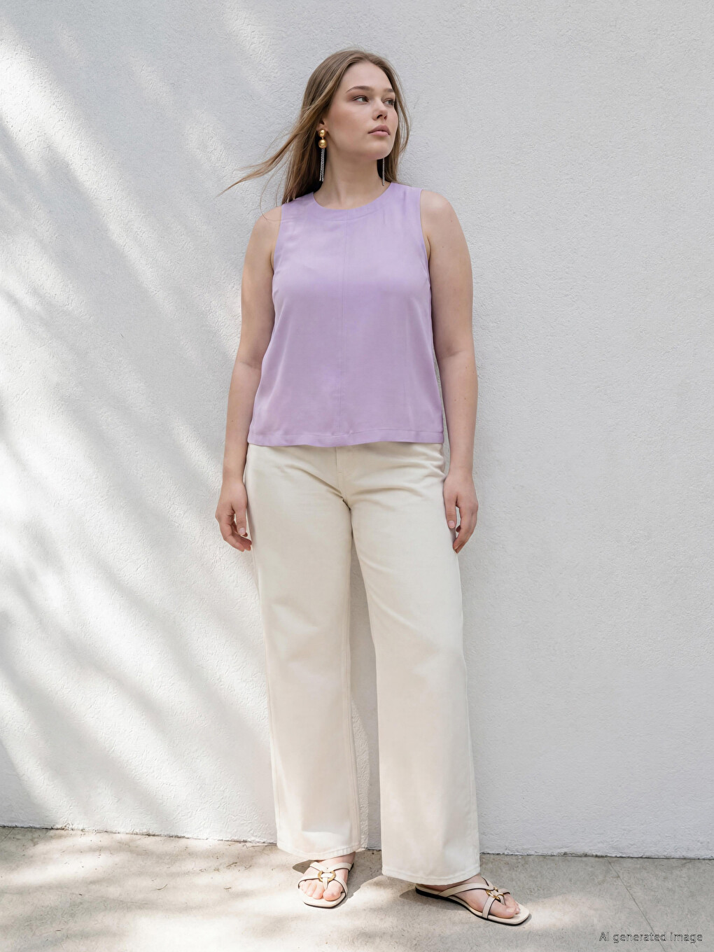 Blouse Grande Taille En Mélange De Modal-1