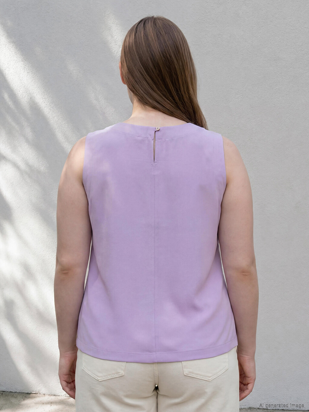 Blouse Grande Taille En Mélange De Modal-3