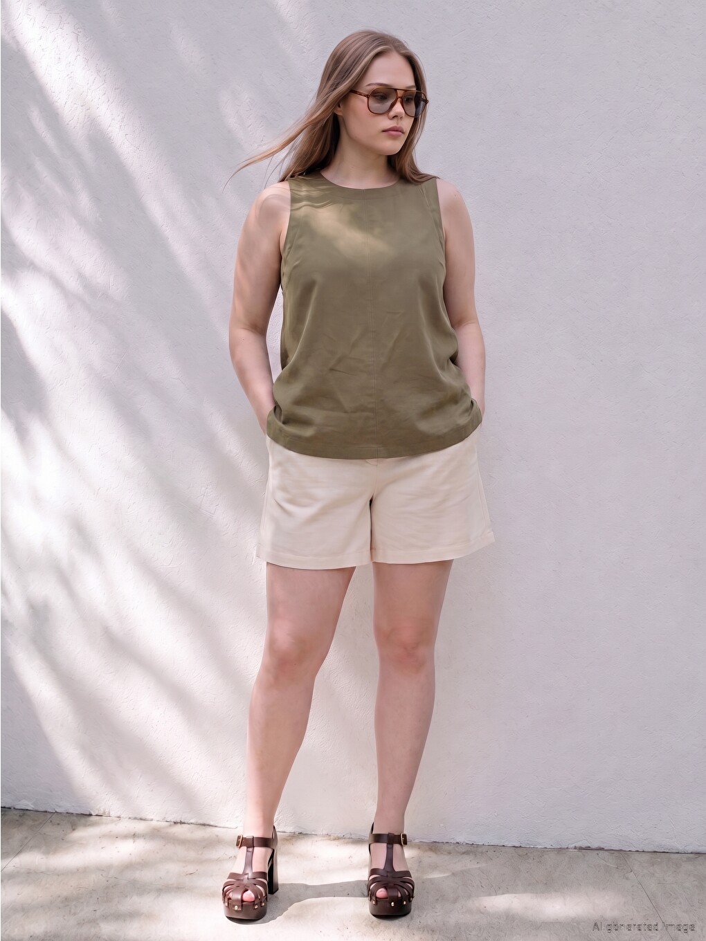 Blouse Grande Taille En Mélange De Modal-1