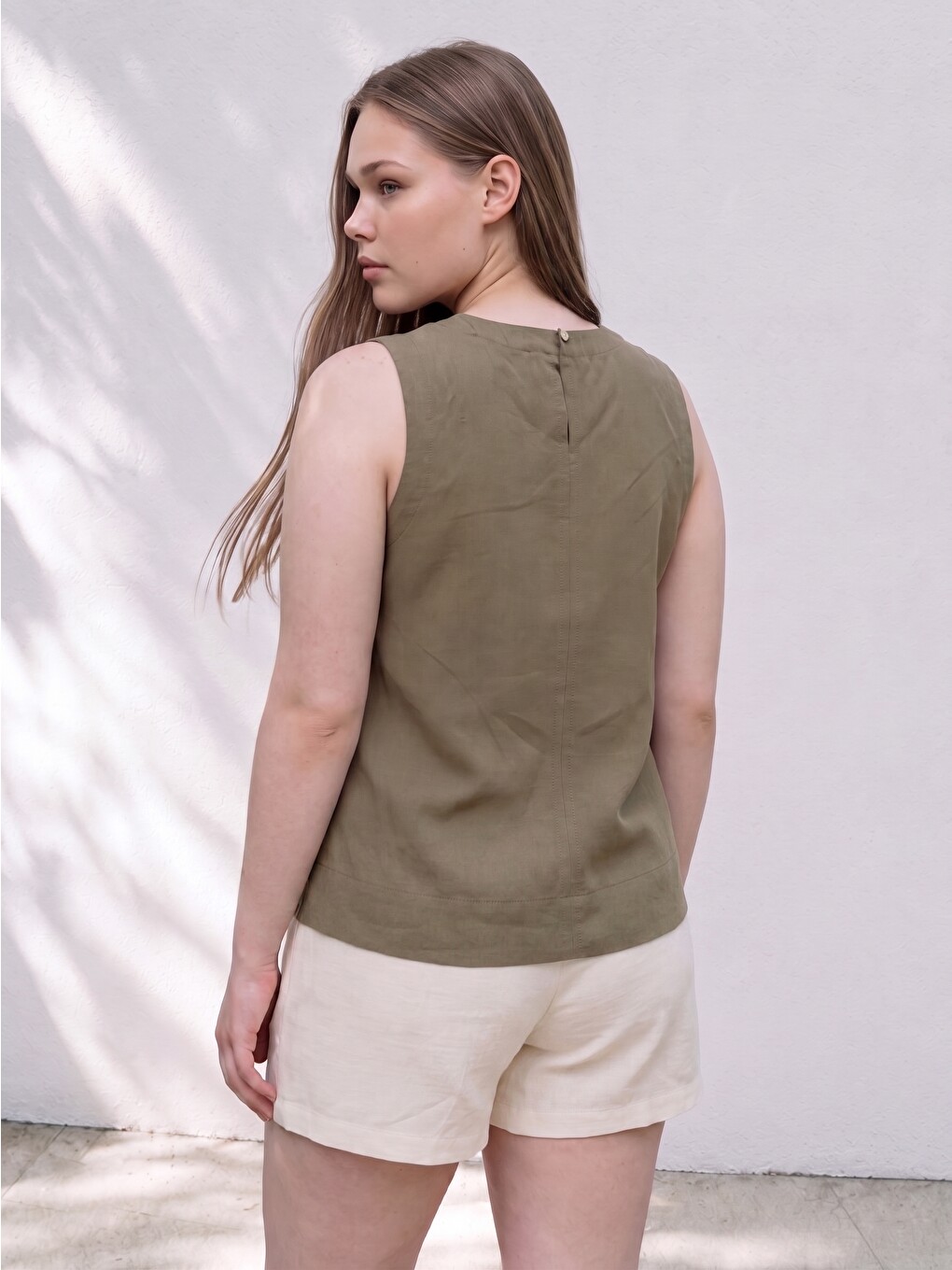 Blouse Grande Taille En Mélange De Modal-3
