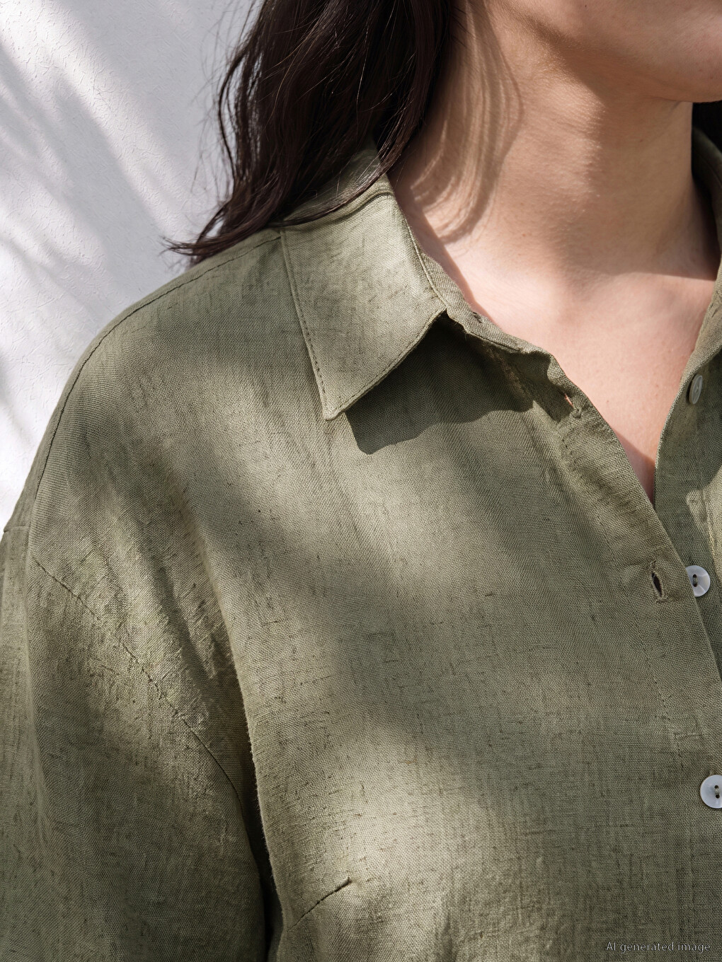 Linen Blend Women's Shirt-1