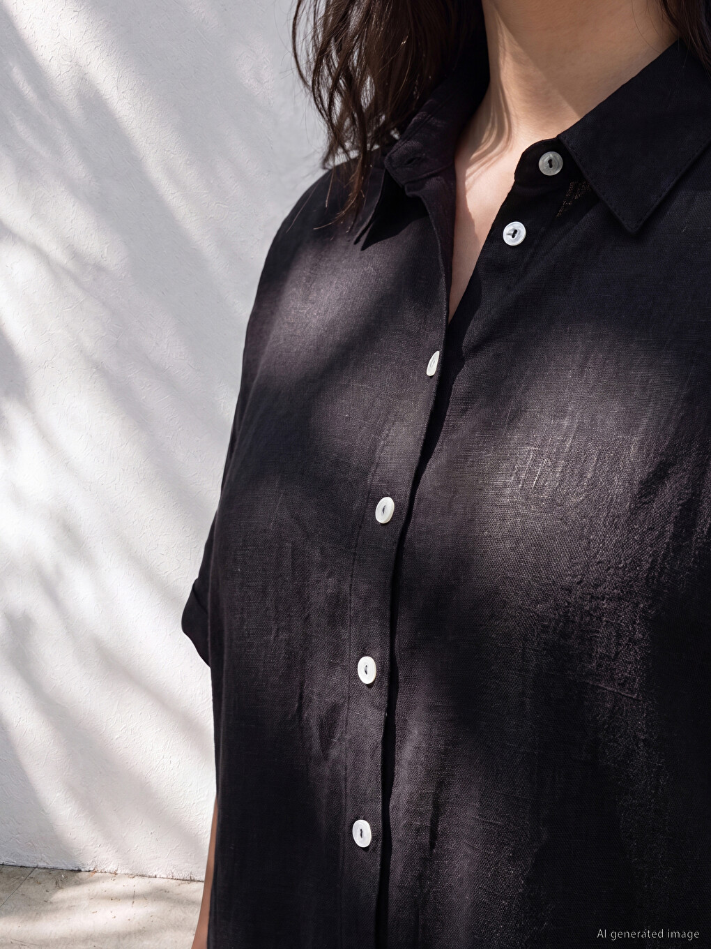 Linen Blend Women's Shirt-1
