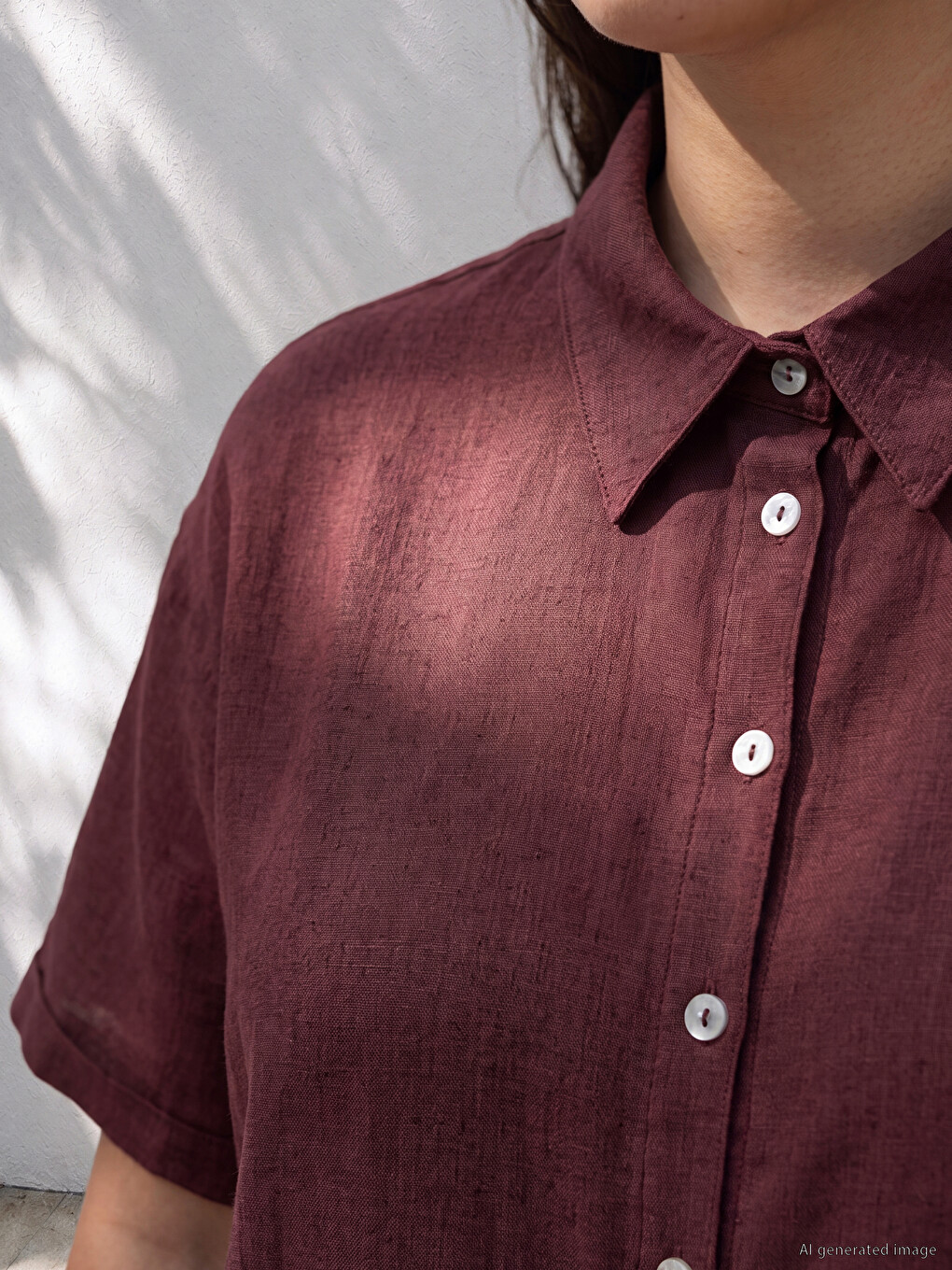 Linen Blend Women's Shirt-1