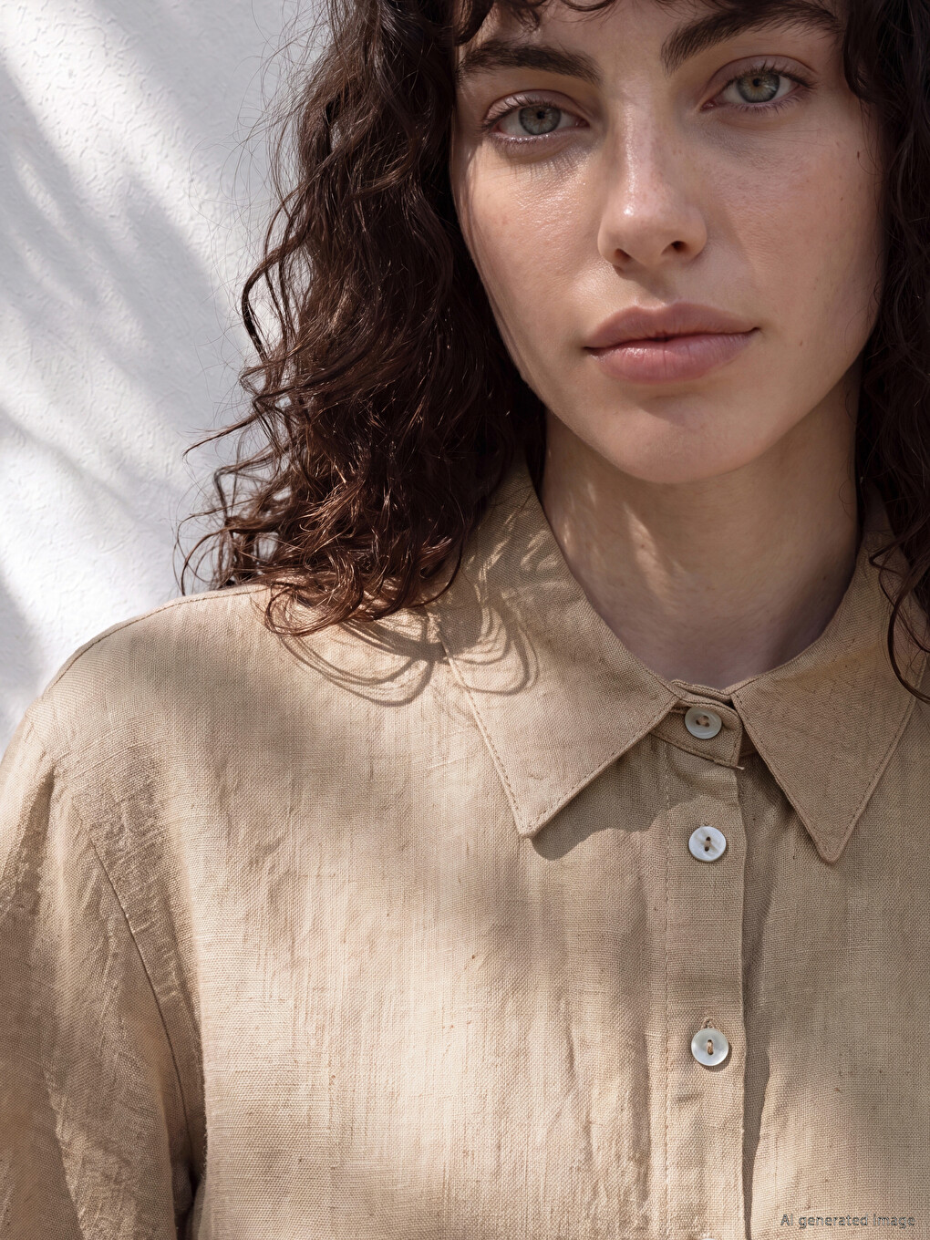 Linen Blend Women's Shirt-1