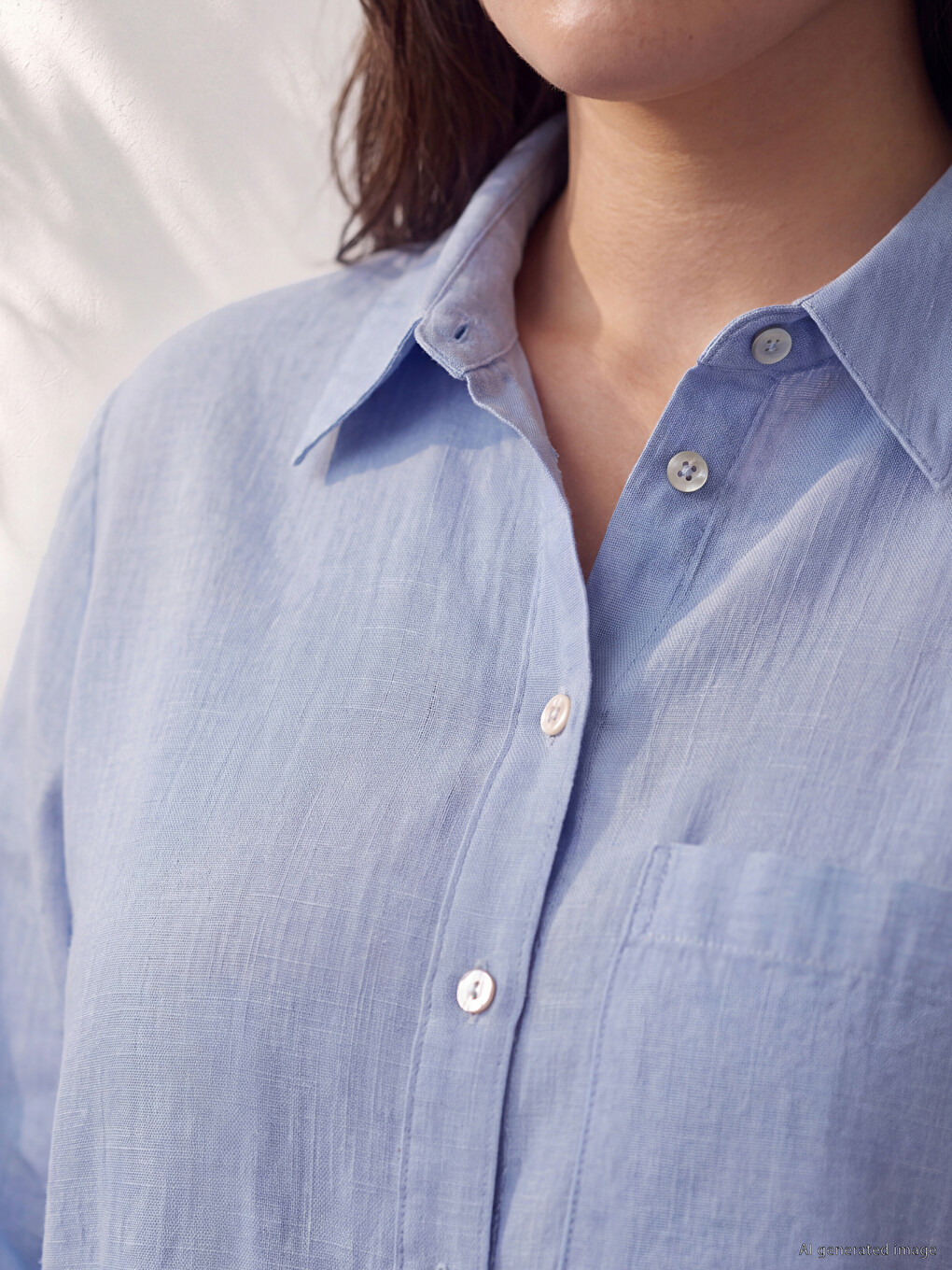 Linen Blend Women's Shirt-1