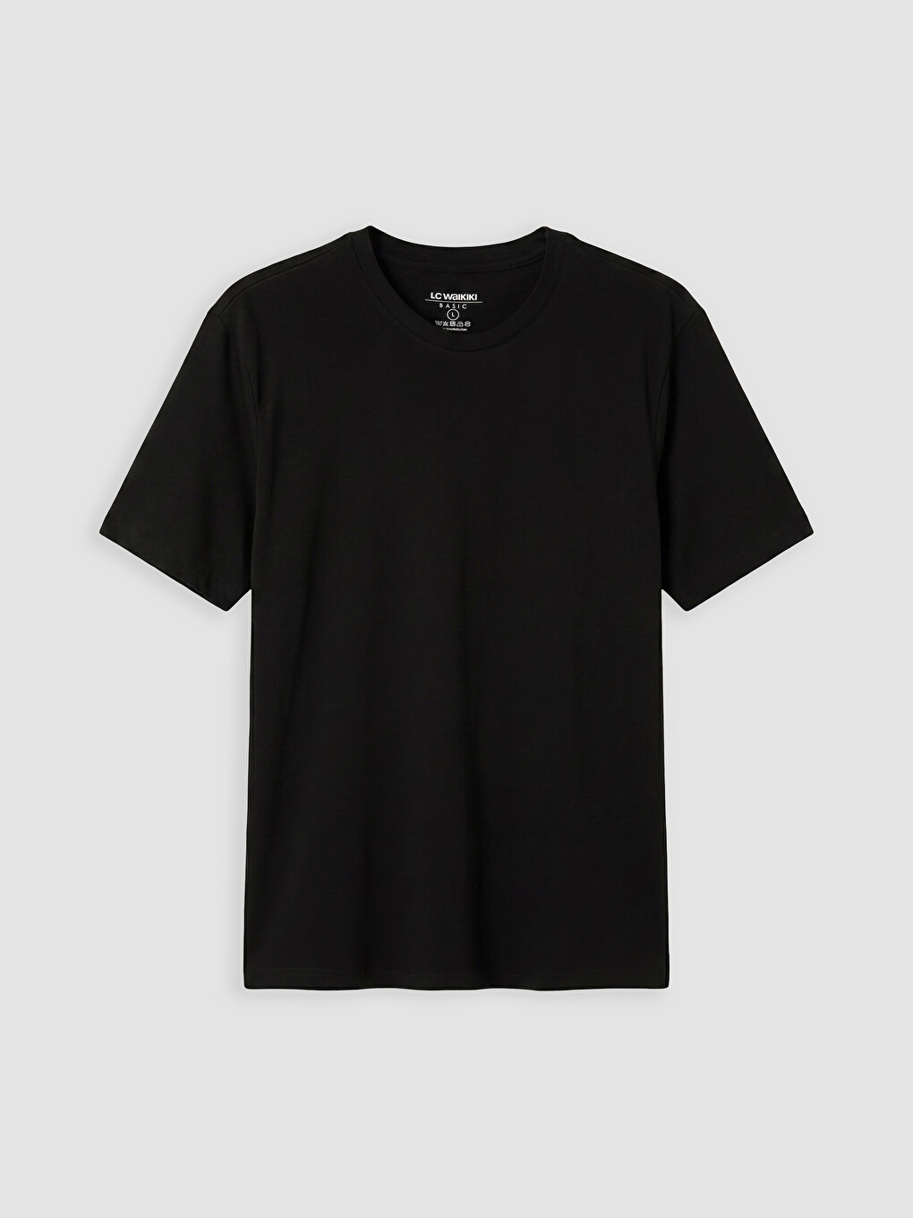 Lacivert Regular Fit %100 Pamuk Basic Erkek Tişört 3'lü-1