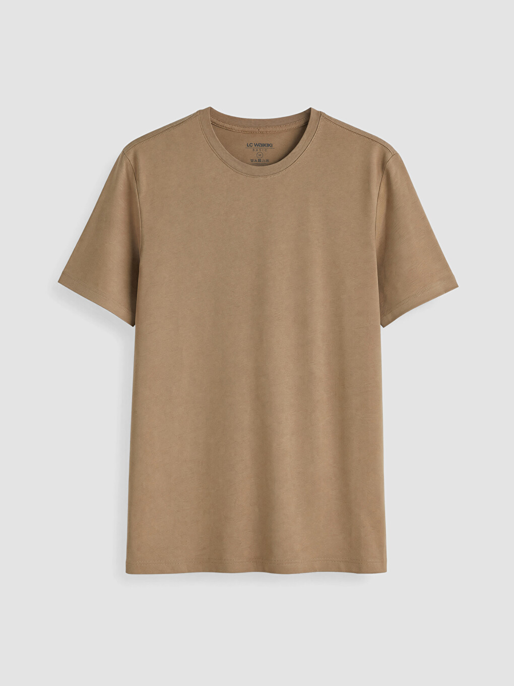 Kahverengi Regular Fit %100 Pamuk Basic Erkek Tişört 3'lü-1