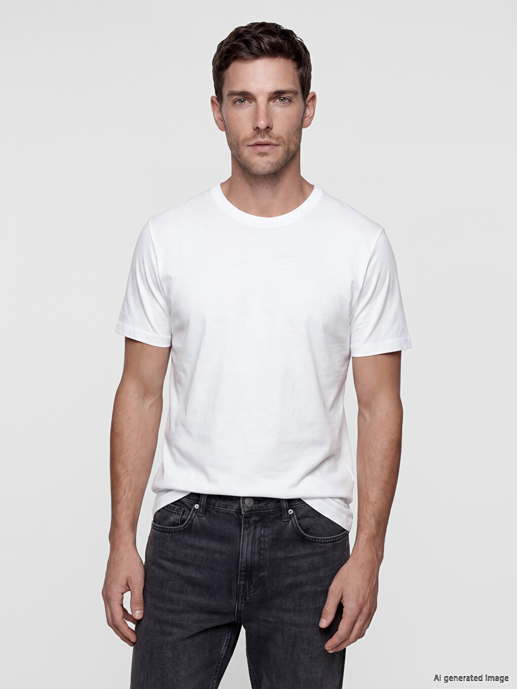 Regular Fit Basic muška majica od 100% pamuka, pakovanje od 3 komada-3