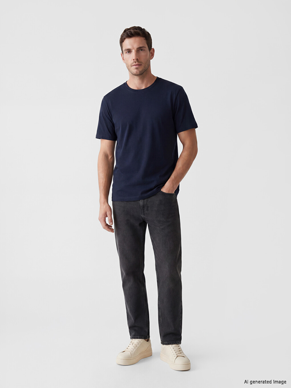 Regular Fit Basic muška majica od 100% pamuka, pakovanje od 3 komada-4