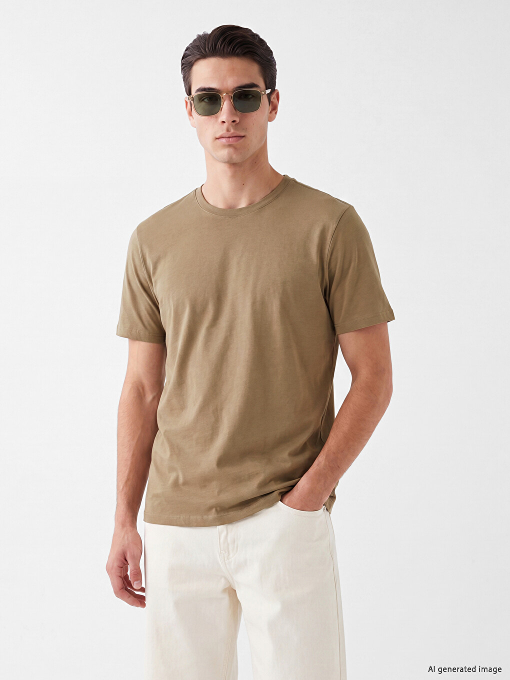 Regular Fit 100% Cotton Basic Men's T-shirt 3-pack-1