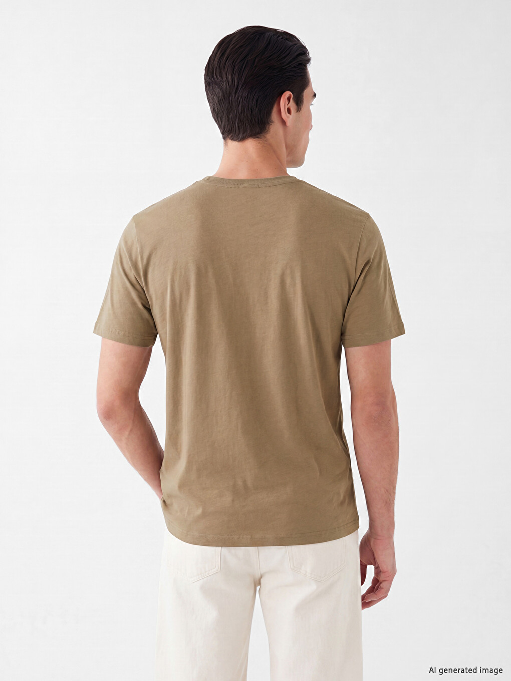 Regular Fit 100% Cotton Basic Men's T-shirt 3-pack-5