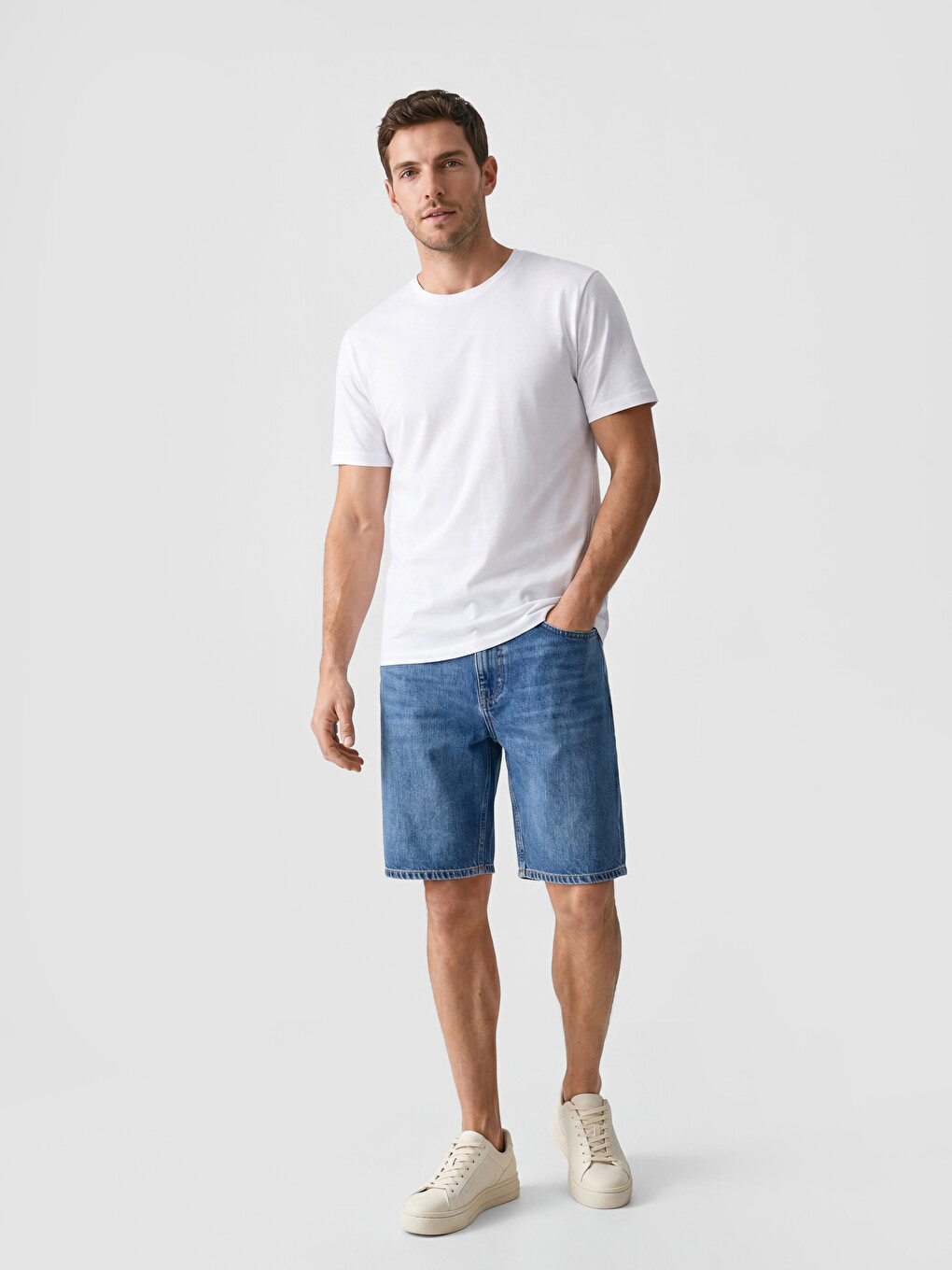 Regular Fit 100% Cotton Basic Men's T-Shirt 3-Pack-1