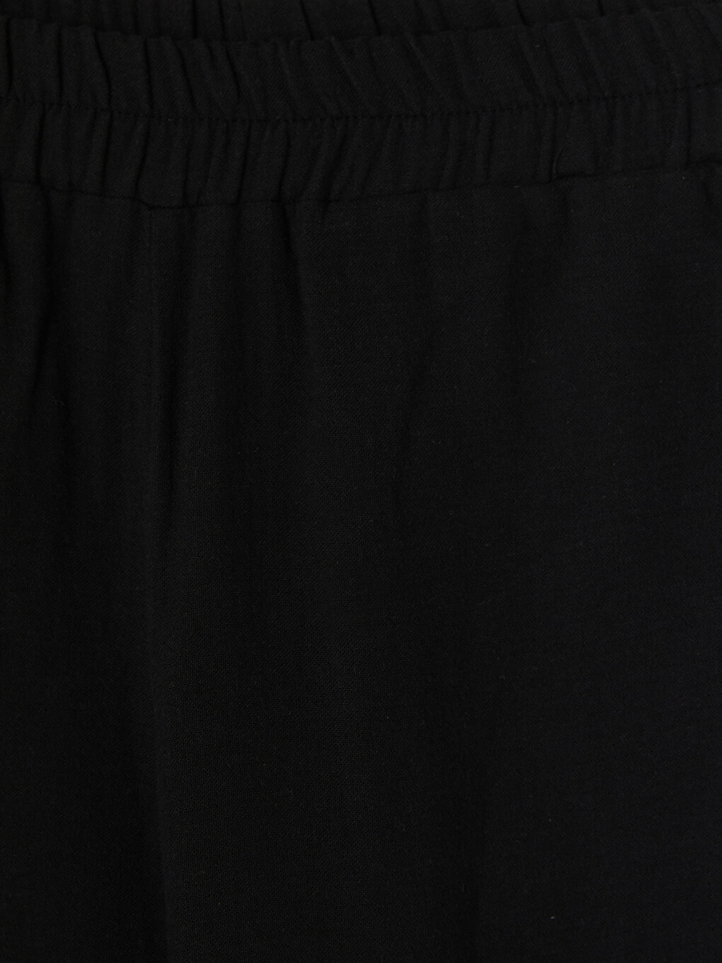 Siyah Beli Lastikli Kadın Pantolon-2