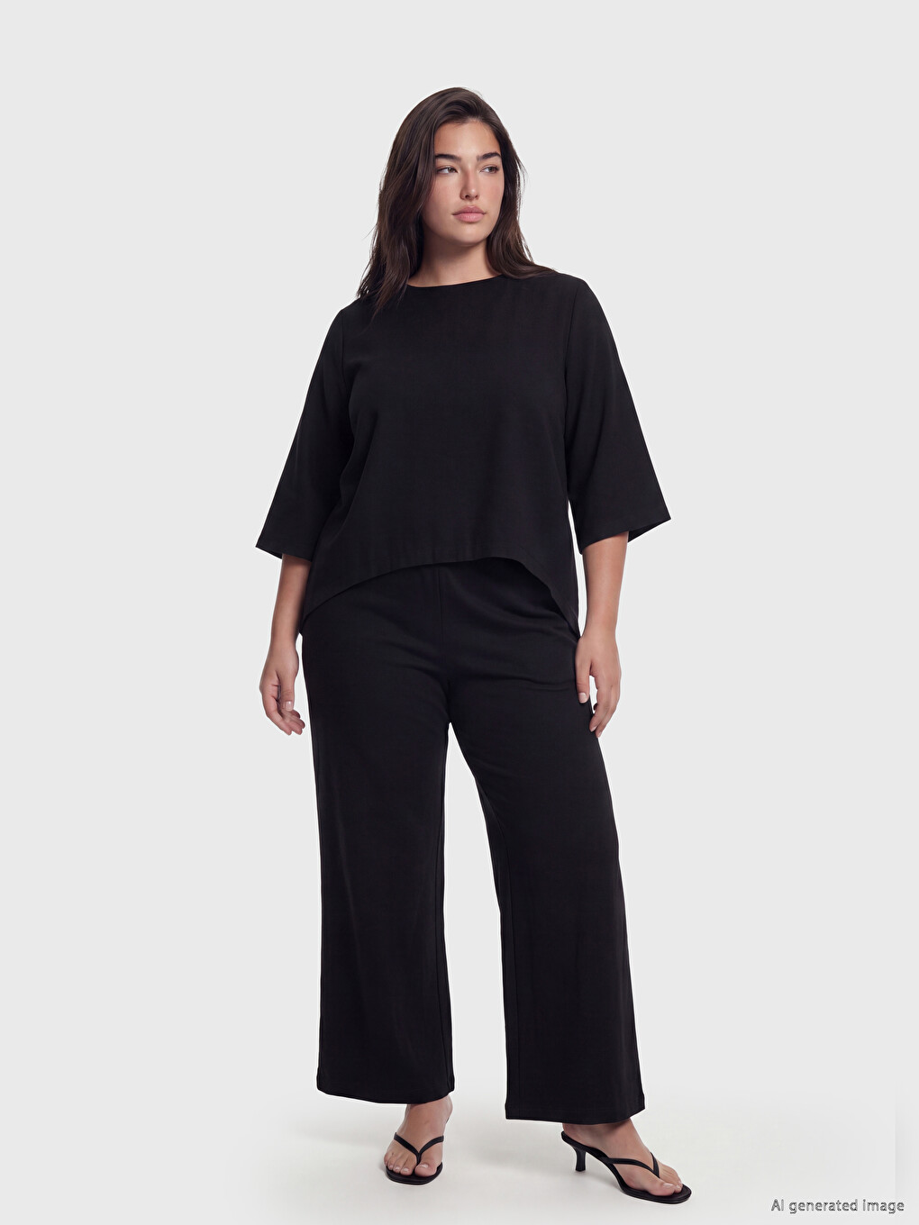 Beli Lastikli Kadın Pantolon-4