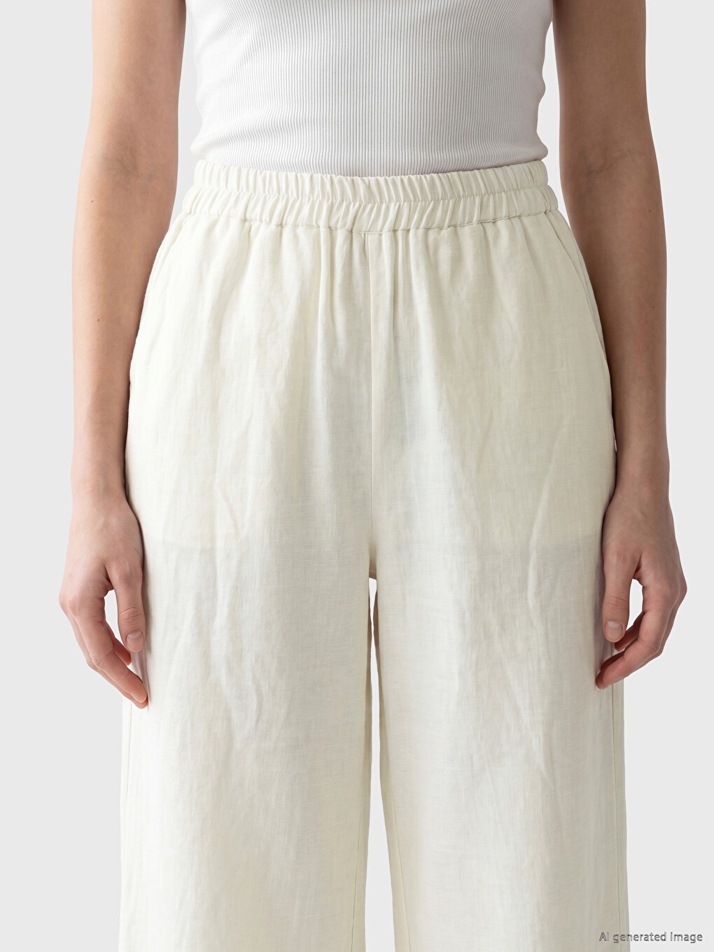 Ženske Pantalone Elastičnog Struka-2
