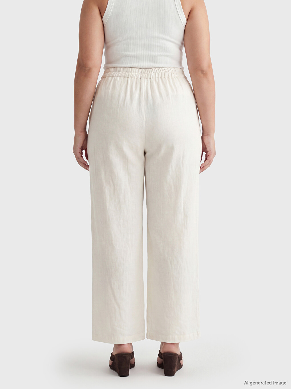 Ženske Pantalone Elastičnog Struka-7