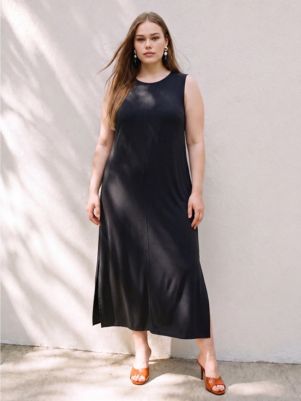 Rochie De Damă Mărimi Mari Din Amestec De Modal-1