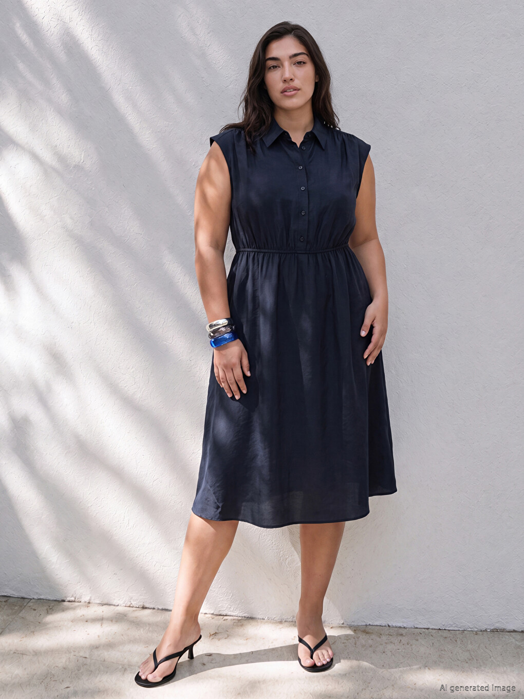 Waist-fitted Modal Blend Dress-2