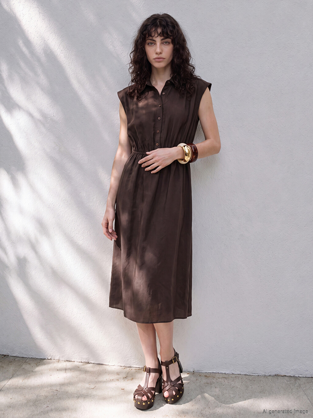 Waist-fitted Modal Blend Dress