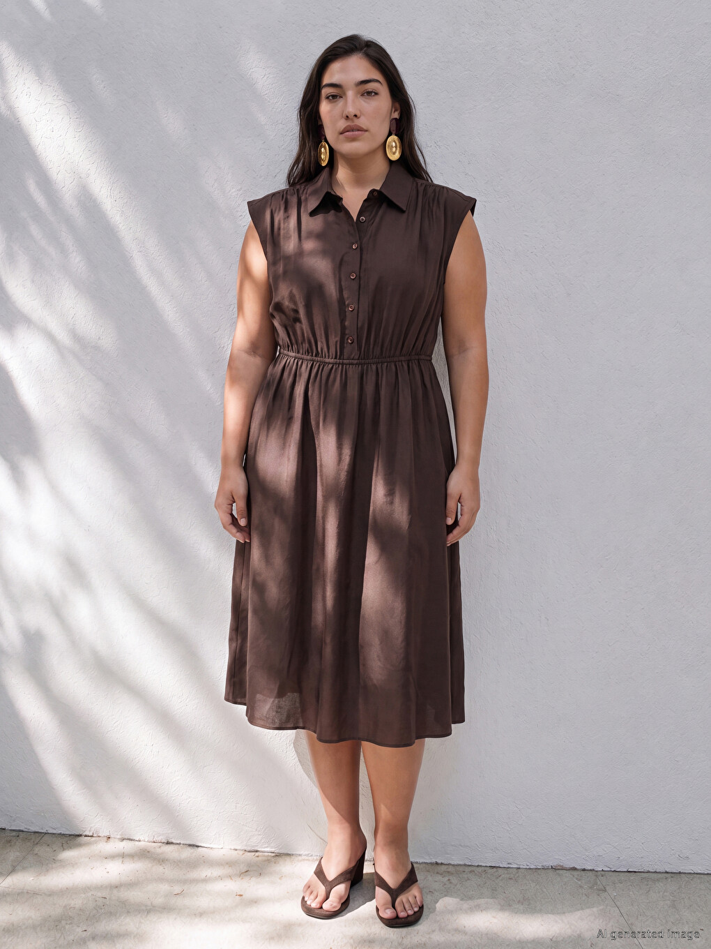 Waist-fitted Modal Blend Dress-2