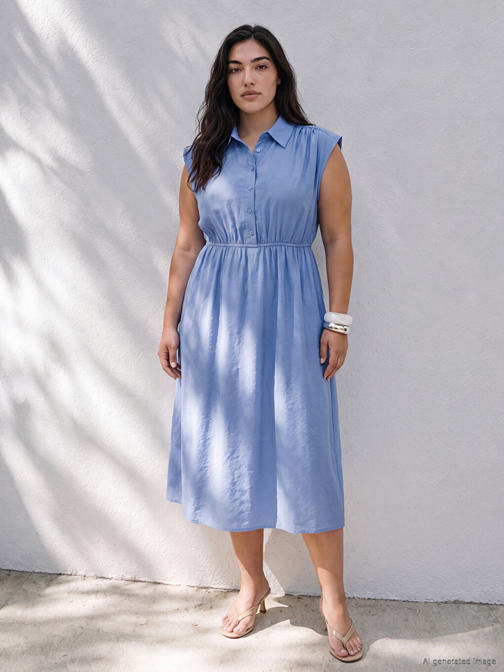 Waist-fitted Modal Blend Dress-2