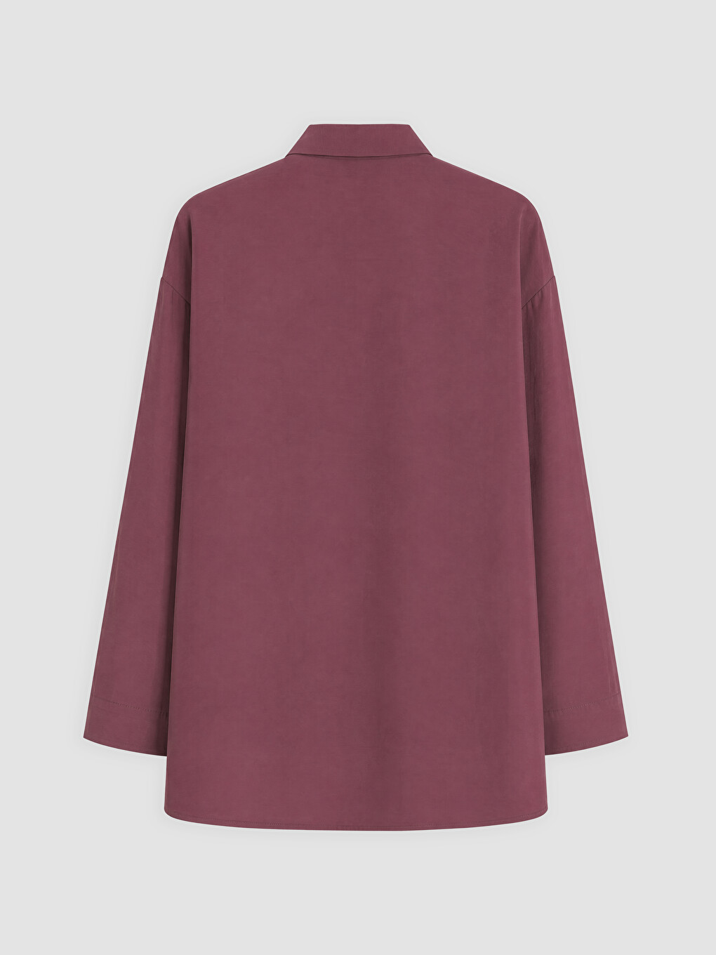 Bordo Nakışlı Modal Karışımlı Kadın Gömlek Tunik-5