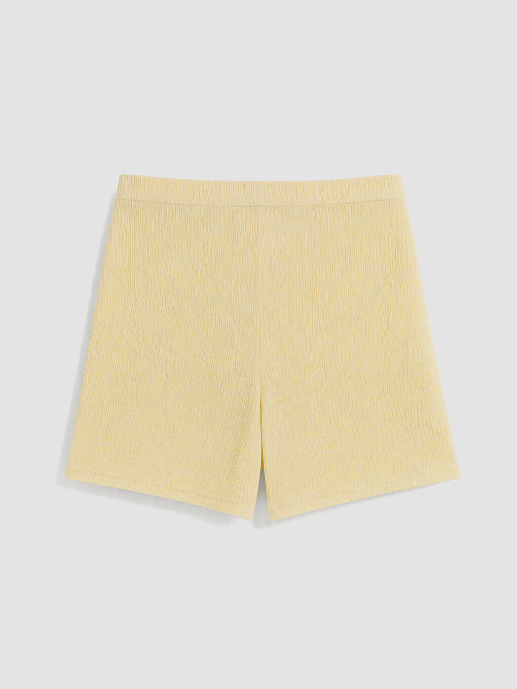Elastic Waist Textured Women's Shorts-6