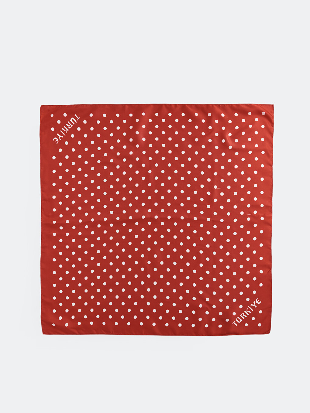 Beyaz Puantiyeli ve Türkiye Baskılı Kadın Bandana